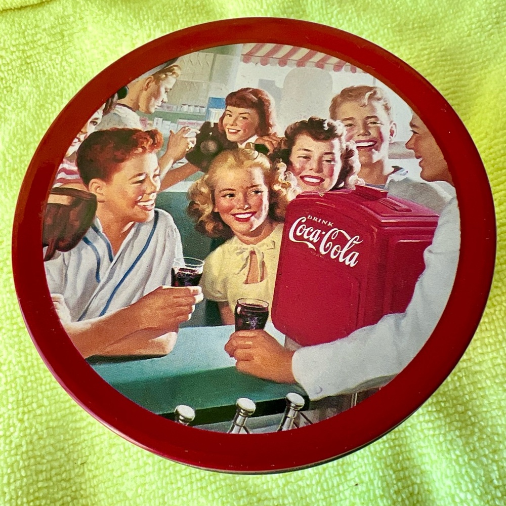 Coca-Cola Tin Cork Coasters